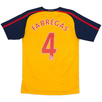 2008-09 Arsenal Away Shirt Fabregas #4 - 7/10 - (XL.Boys)