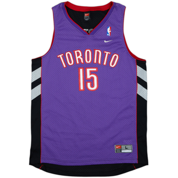 2000-03 Toronto Raptors Carter #15 Nike Swingman Away Jersey - 9/10 - (L)