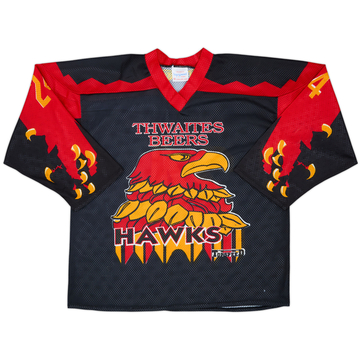 1997-99 Lancashire Hawks #24 TopSpeed Home Jersey - 6/10 - (XL)