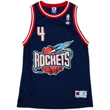 1996-00 Houston Rockets Barkley #4 Champion Away Jersey - 8/10 - (L)