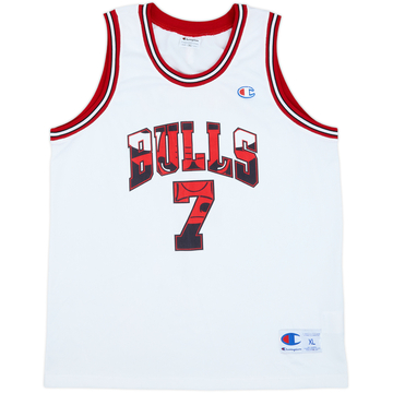 2004-09 Chicago Bulls Gordon #7 Champion Alternate Jersey - 9/10 - (XL)