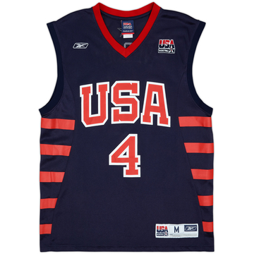 2004 USA Iverson #4 Reebok Away Jersey - 8/10 - (M)