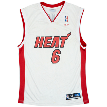 2002-05 Miami Heat Jones #6 Reebok Home Jersey - 5/10 - (M)