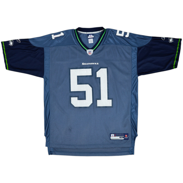 2005-06 Seattle Seahawks Tatupu #51 Reebok On Field Home Jersey - 7/10 - (XL)
