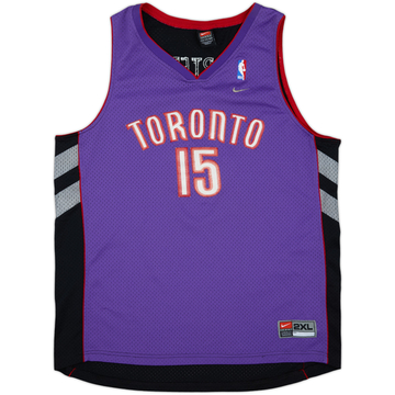 2000-03 Toronto Raptors Carter #15 Nike Swingman Away Jersey - 5/10 - (XXL)