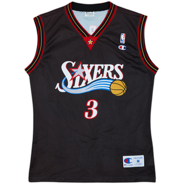 2000-06 Philadelphia 76ers Iverson #3 Champion Away Jersey - 9/10 - (M)