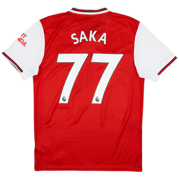 2019-20 Arsenal Home Shirt Saka #77 - 6/10 - (M)