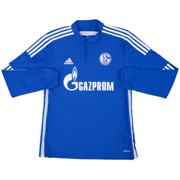 2014-16 Schalke Home L/S Shirt - 10/10 - (L)