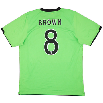 2010-11 Celtic Authentic Away Shirt Brown #8 - 8/10 - (XL)