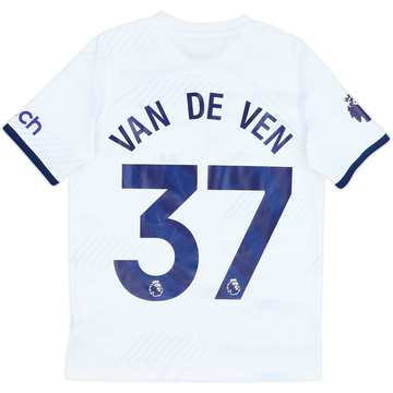 2023-24 Tottenham Home Shirt Van De Ven #37 - 6/10 - (XL.Boys)