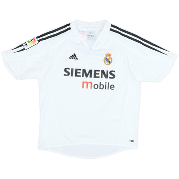 2004-05 Real Madrid Home Shirt - 8/10 - (M.Boys)