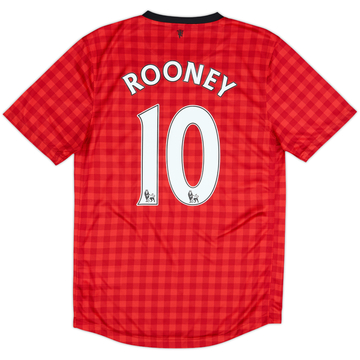 2012-13 Manchester United Home Shirt Rooney #10 - 7/10 - (S)