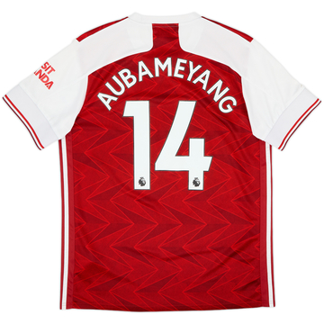 2020-21 Arsenal Home Shirt Aubameyang #14 - 8/10 - (L)