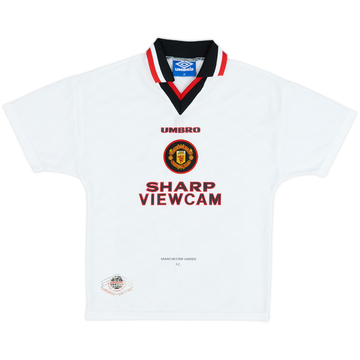 1996-97 Manchester United Away Shirt - 8/10 - (L.Boys)