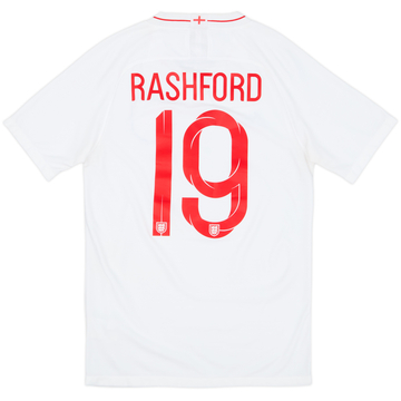 2018-19 England Home Shirt Rashford #19 - 6/10 - (S)