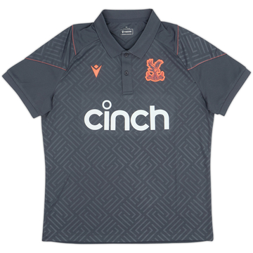 2023-24 Crystal Palace Macron Polo Shirt - 9/10 - (M)