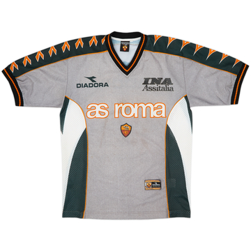 1999-00 Roma Diadora Training Shirt - 7/10 - (S)