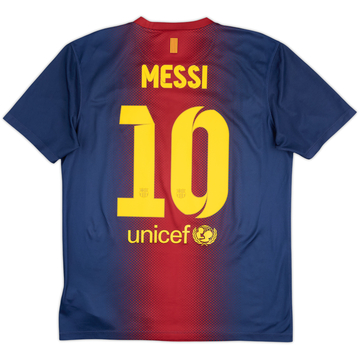 2012-13 Barcelona Basic Home Shirt Messi #10 - 9/10 - (M)