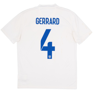2014-15 England Home Shirt Gerrard #4 - 4/10 - (M)