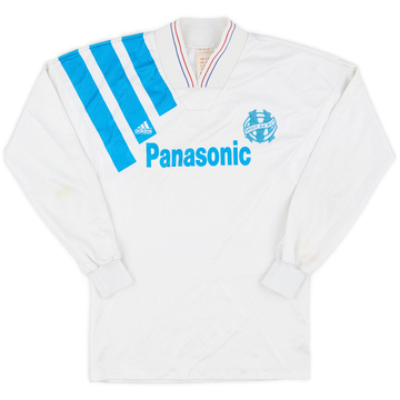 1991-92 Olympique Marseille Home L/S Shirt - 6/10 - (XS)