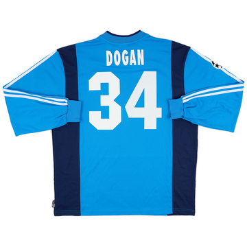 2001-02 Bayer Leverkusen Match Issue Champions League Away Shirt Dogan #34