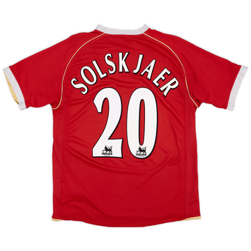 2006-07 Manchester United Home Shirt Solskjaer #20 - 5/10 - (M)