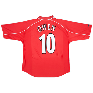 2000-02 Liverpool Home Shirt Owen #10 - 6/10 - (L)