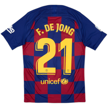 2019-20 Barcelona Home Shirt F.De Jong #21 - 9/10 - (S)