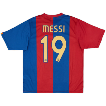 2006-07 Barcelona Basic Home Shirt Messi #19 - 10/10 - (L)