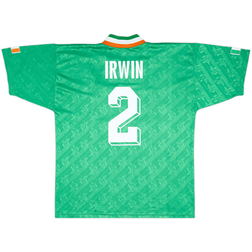 1994 Ireland Home Shirt Irwin #2 - 7/10 - (XL)