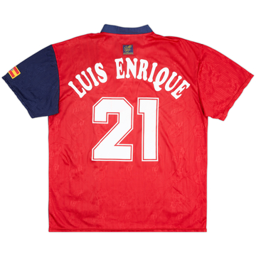 1996-98 Spain Home Shirt L.Enrique #21 - 8/10 - (XL)