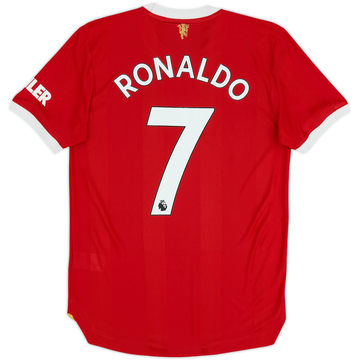2021-22 Manchester United Authentic Home Shirt Ronaldo #7 - 8/10 - (S)