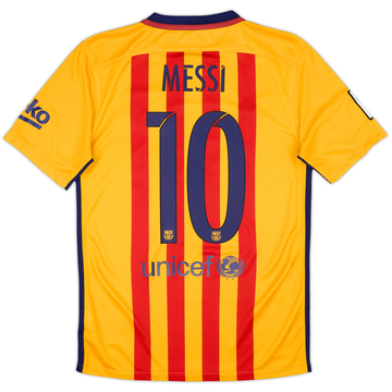 2015-16 Barcelona Away Shirt Messi #10 - 7/10 - (S)