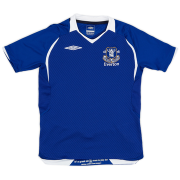 2008-09 Everton Home Shirt - 9/10 - (S.Boys)