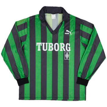 1990-92 Borussia Monchengladbach Away L/S Shirt - 7/10 - (XL)