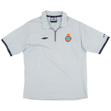 2004-05 Espanyol Umbro 1/4 Zip Polo Shirt - 9/10 - (M)