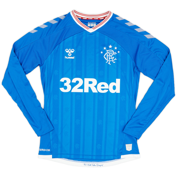 2019-20 Rangers Home L/S Shirt - 10/10 - (S)