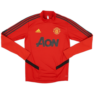 2019-20 Manchester United adidas L/S Sweat Top - 10/10 - (S)