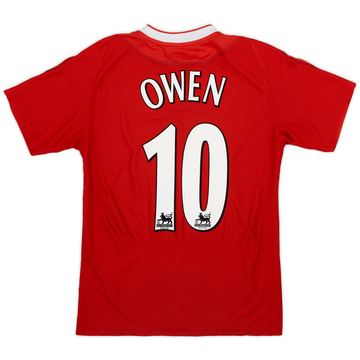 2002-04 Liverpool Home Shirt Owen #10 - 7/10 - (S)