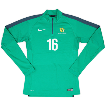 2015-16 Australia Nike Player Issue 1/4 Zip Drill Top #16 - 10/10 - (S)