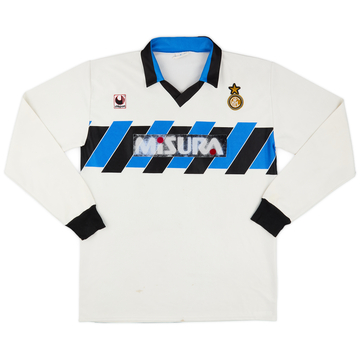 1989-90 Inter Milan Away L/S Shirt - 5/10 - (XL)
