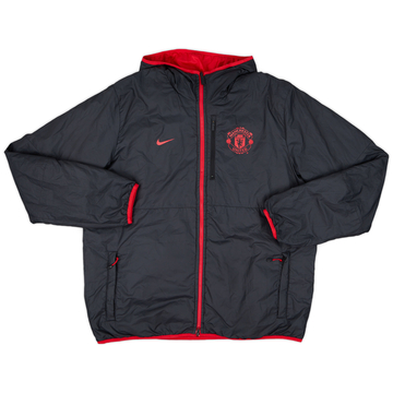 2013-14 Manchester United Nike Reversible Hooded Bench Coat - 8/10 - (XL)