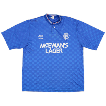 1987-90 Rangers Home Shirt - 8/10 - (M)
