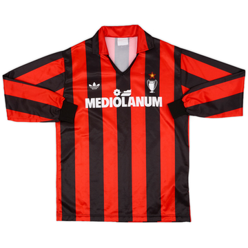 1990-91 AC Milan Home L/S Shirt - 9/10 - (M)