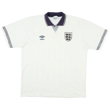 1990-92 England Home Shirt - 8/10 - (L)