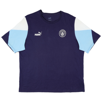 2021-22 Manchester City Puma Cotton Tee - 8/10 - (XL)