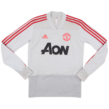 2018-19 Manchester United adidas Sweat Top - 8/10 - (S)