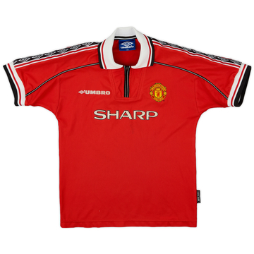 1998-00 Manchester United Home Shirt - 7/10 - (L.Boys)