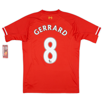 2013-14 Liverpool Home Shirt Gerrard #8 (S)