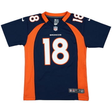 2012 Denver Broncos Manning #18 Nike Game Alternate Jersey - 9/10 - (M.Boys)